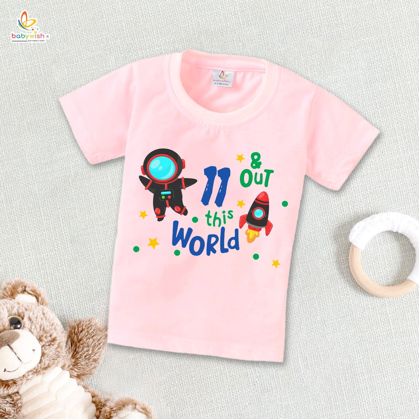 Eleven Year Birthday Unisex T-Shirt Half Sleeve Round Neck Topwear tee for kids