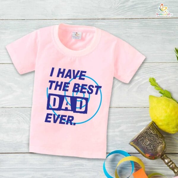 Father's Day Special T-Shirt for Boy’s and Girl’s Half Sleeve Topwear for Unisex Kids - Image 3