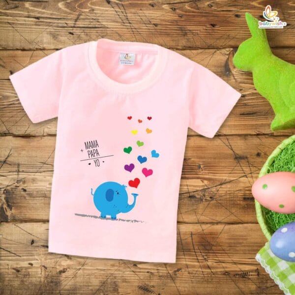 Father's Day Special T-Shirt for Boy’s and Girl’s Half Sleeve Topwear for Unisex Kids