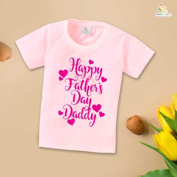 Father's Day Special T-Shirt for Boy’s and Girl’s Half Sleeve Topwear for Unisex Kids - Image 3