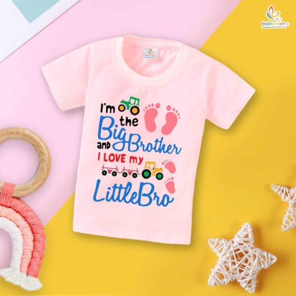 Babywish Rakshabandhan T-Shirt Brother Sister Matching dress Rakshabandhan gift for Rakhi Tee - Image 4