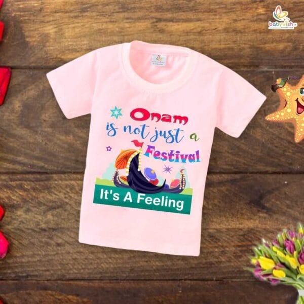 Babywish Onam Festivals Boys and Girls T-Shirt  Onam T-Shirts Half Sleeve - Image 4