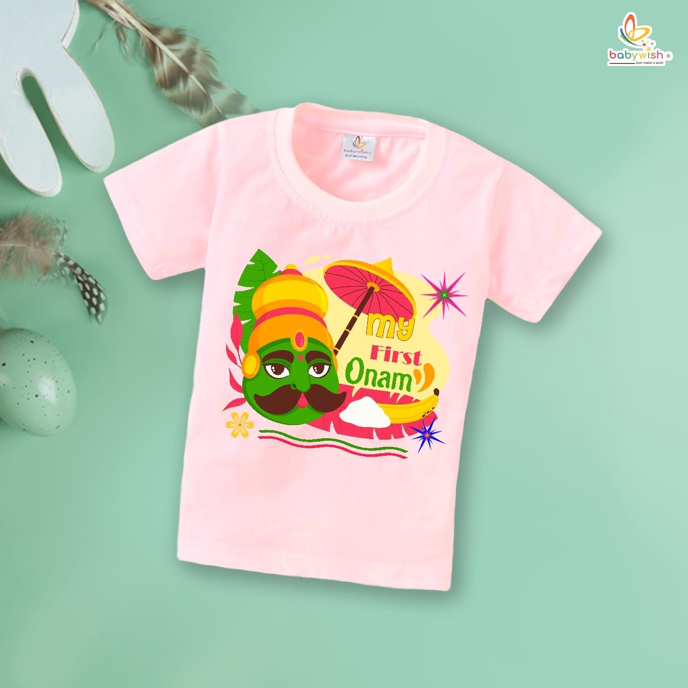 Babywish Onam Festivals Boys and Girls T-Shirt Onam T-Shirts Half Sleeve