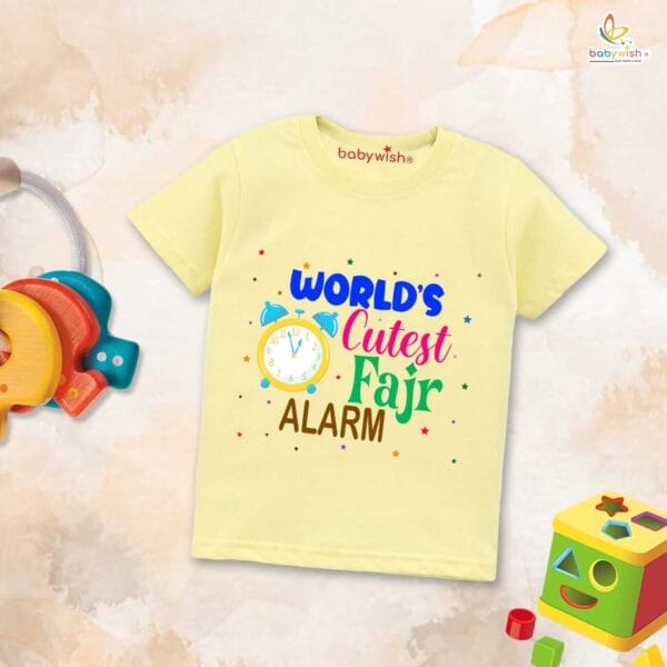 Eid T-shirt for Kids Unisex Ramadan Topwear Outfit Printed Half Sleeve Unisex Tshirt for Boy n Girl - Image 4