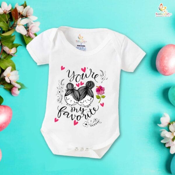 Mothers Day Special Baby Outfit Half Sleeve Unisex Romper Onesies for Newborn baby - Image 2