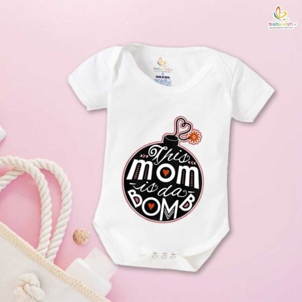 Mothers Day Special Baby Outfit Half Sleeve Unisex Romper Onesies for Newborn baby - Image 2