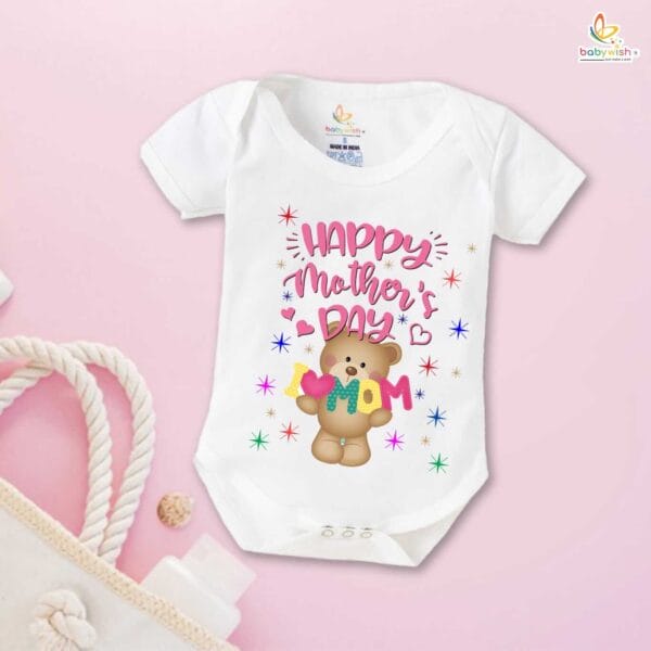 Mothers Day Special Baby Outfit Half Sleeve Unisex Romper Onesies for Newborn baby - Image 2