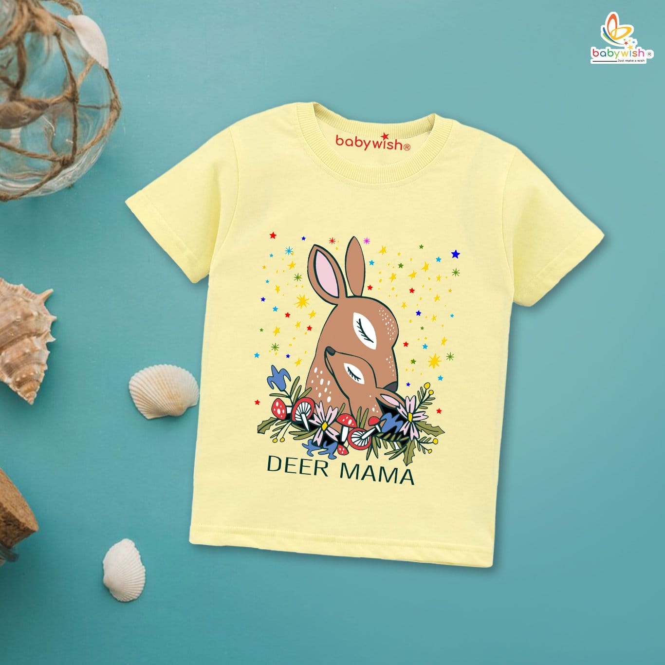 Mother's Day Special T-Shirt for Boy’s and Girl’s Half Sleeve Topwear for Unisex Kids