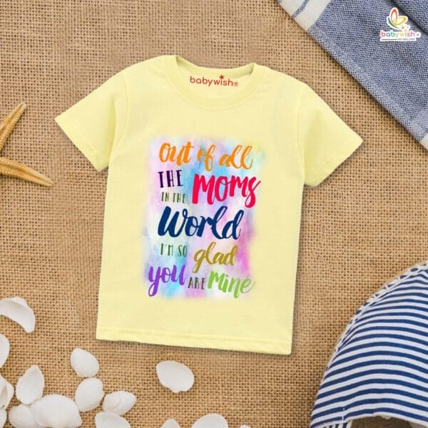 Mother's Day Special T-Shirt for Boy’s and Girl’s Half Sleeve Topwear for Unisex Kids - Image 4