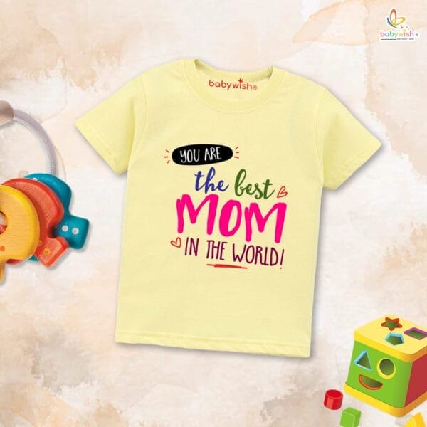 Mother's Day Special T-Shirt for Boy’s and Girl’s Half Sleeve Topwear for Unisex Kids - Image 4