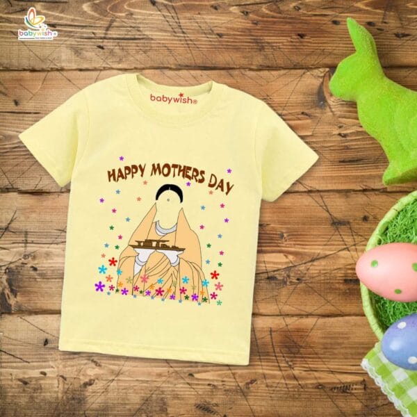 Mother's Day Special T-Shirt for Boy’s and Girl’s Half Sleeve Topwear for Unisex Kids - Image 4