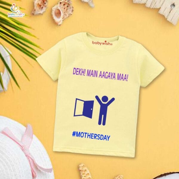 Mother's Day Special T-Shirt for Boy’s and Girl’s Half Sleeve Topwear for Unisex Kids - Image 4