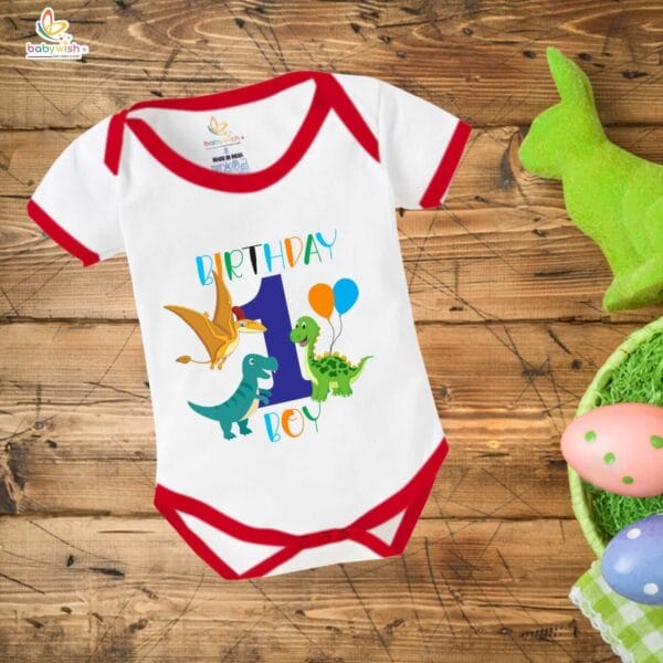 One month unisex baby romper half sleeve round neck onesie - Image 5