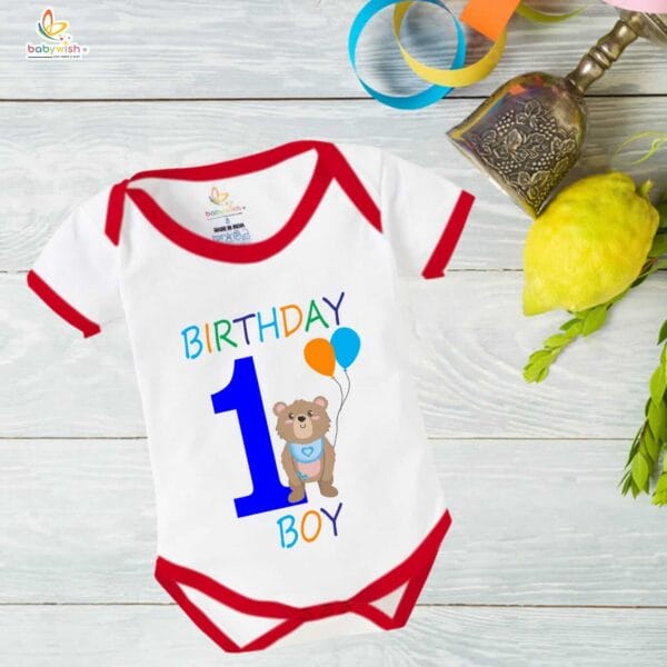One month unisex baby romper half sleeve round neck onesie - Image 5