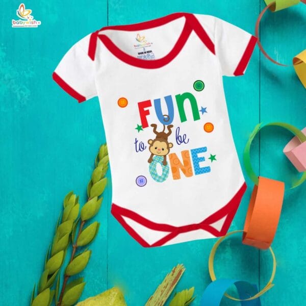 One month unisex baby romper half sleeve round neck onesie - Image 5