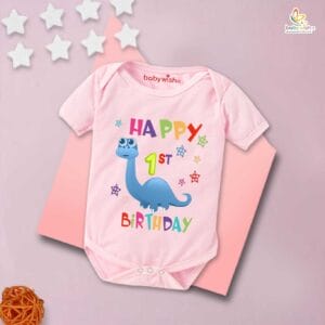 One month unisex baby romper half sleeve round neck onesie