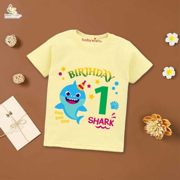 One Year Birthday Unisex T-Shirt Half Sleeve Round Neck Topwear tee for kids - Image 4