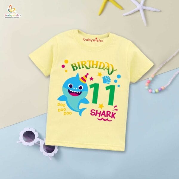 Eleven Year Birthday Unisex T-Shirt Half Sleeve Round Neck Topwear tee for kids - Image 4