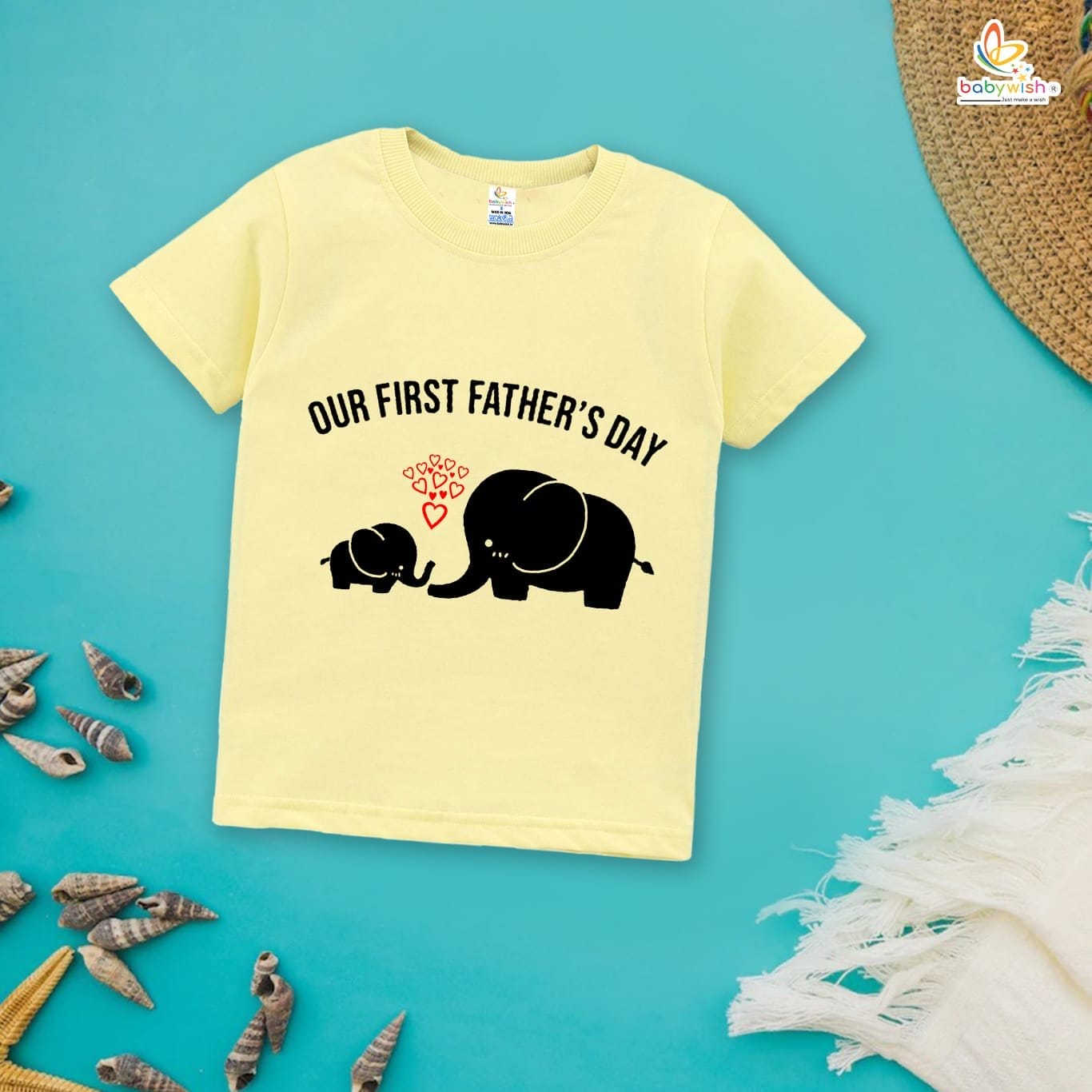 Father's Day Special T-Shirt for Boy’s and Girl’s Half Sleeve Topwear for Unisex Kids