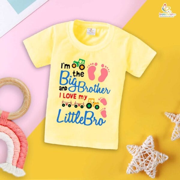 Babywish Rakshabandhan T-Shirt Brother Sister Matching dress Rakshabandhan gift for Rakhi Tee - Image 3
