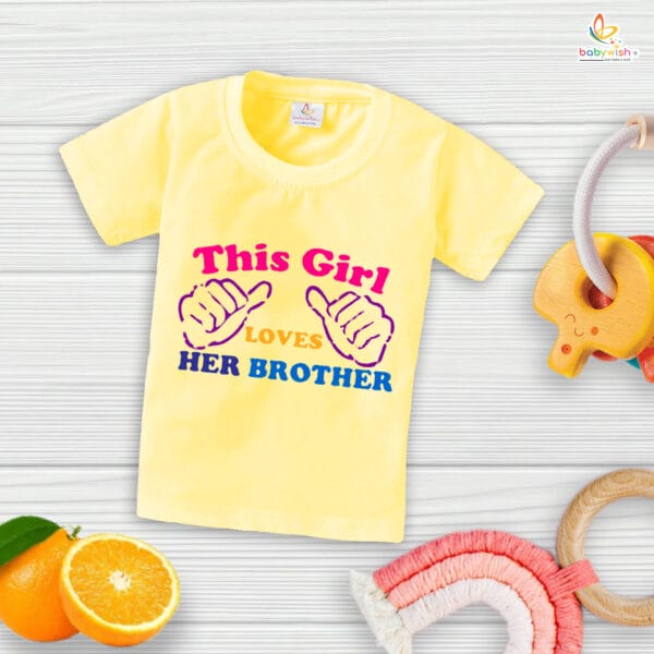 Babywish Rakshabandhan T-Shirt Brother Sister Matching dress Rakshabandhan gift for Rakhi Tee