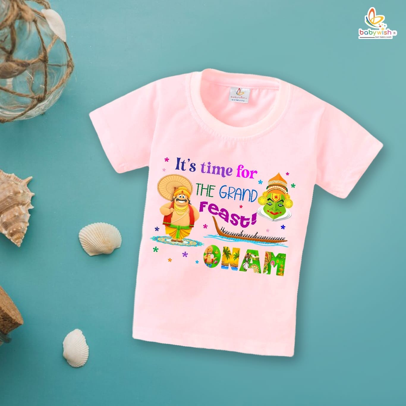 Babywish Onam Festivals Boys and Girls T-Shirt Onam T-Shirts Half Sleeve