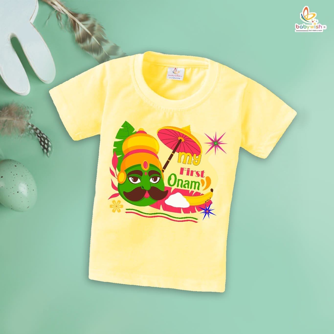 Babywish Onam Festivals Boys and Girls T-Shirt Onam T-Shirts Half Sleeve