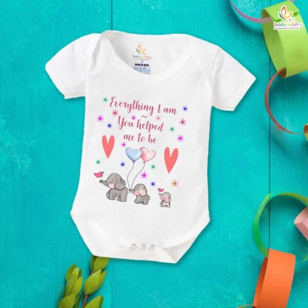 Mothers Day Special Baby Outfit Half Sleeve Unisex Romper Onesies for Newborn baby - Image 2