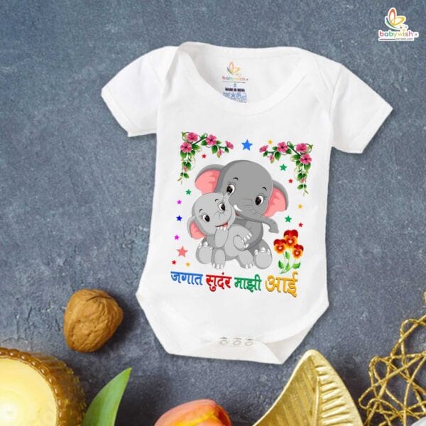 Mothers Day Special Baby Outfit Half Sleeve Unisex Romper Onesies for Newborn baby - Image 2