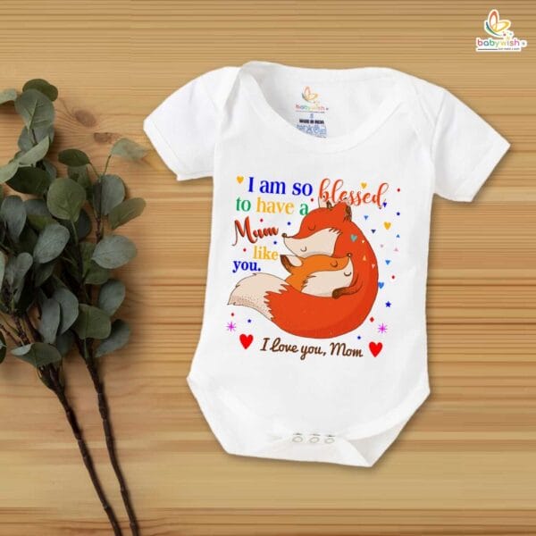 Mothers Day Special Baby Outfit Half Sleeve Unisex Romper Onesies for Newborn baby - Image 2