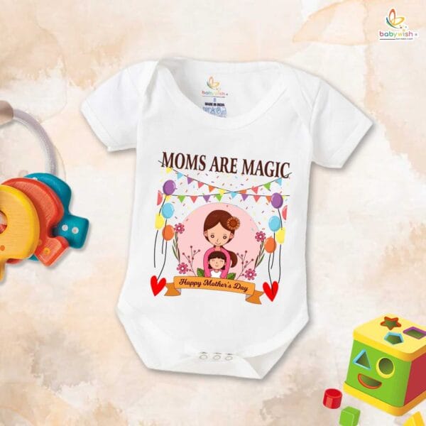 Mothers Day Special Baby Outfit Half Sleeve Unisex Romper Onesies for Newborn baby - Image 2