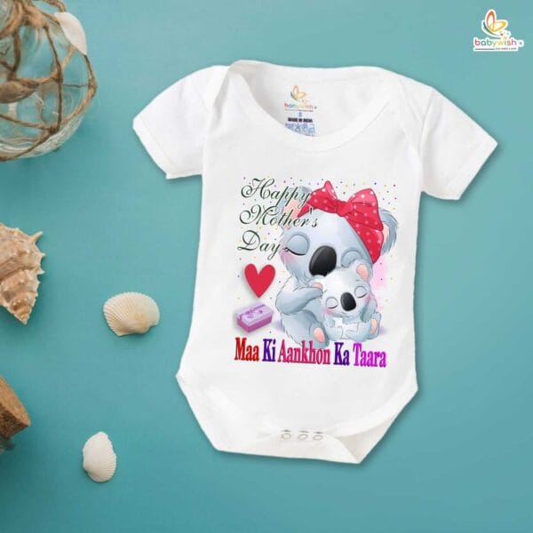 Mothers Day Special Baby Outfit Half Sleeve Unisex Romper Onesies for Newborn baby - Image 2
