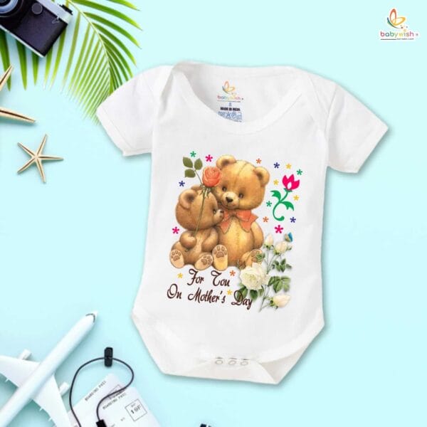 Mothers Day Special Baby Outfit Half Sleeve Unisex Romper Onesies for Newborn baby - Image 2