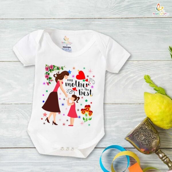 Mothers Day Special Baby Outfit Half Sleeve Unisex Romper Onesies for Newborn baby - Image 2