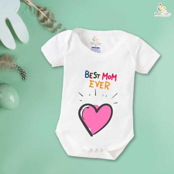Mothers Day Special Baby Outfit Half Sleeve Unisex Romper Onesies for Newborn baby - Image 2