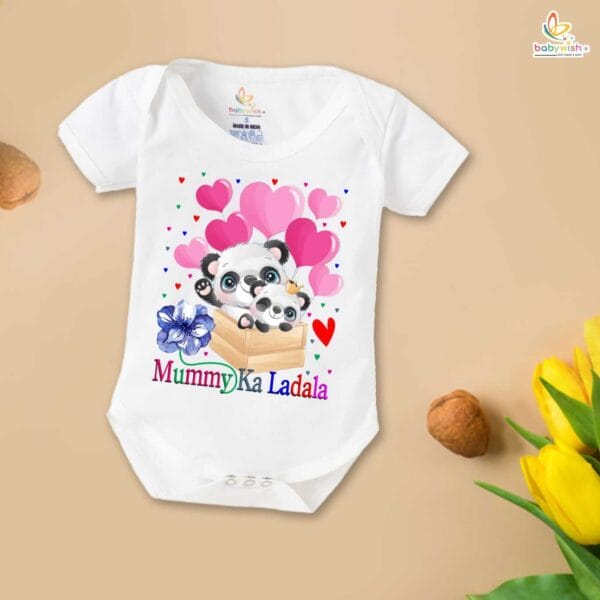 Mothers Day Special Baby Outfit Half Sleeve Unisex Romper Onesies for Newborn baby - Image 2