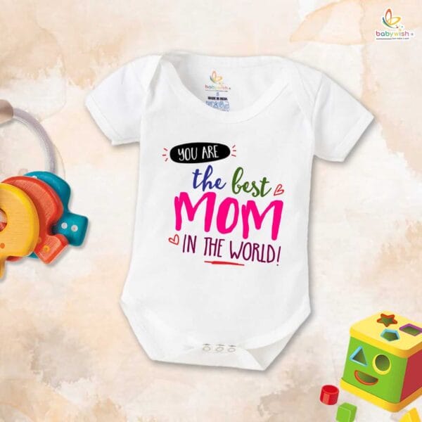 Mothers Day Special Baby Outfit Half Sleeve Unisex Romper Onesies for Newborn baby - Image 2