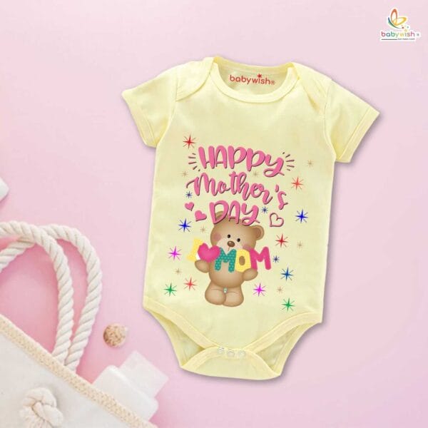 Mothers Day Special Baby Outfit Half Sleeve Unisex Romper Onesies for Newborn baby - Image 4