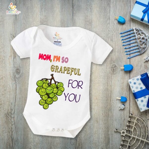 Mothers Day Special Baby Outfit Half Sleeve Unisex Romper Onesies for Newborn baby - Image 2