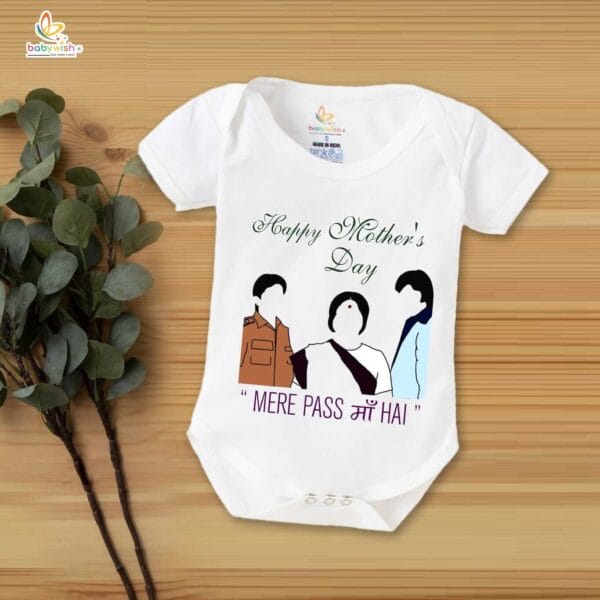 Mothers Day Special Baby Outfit Half Sleeve Unisex Romper Onesies for Newborn baby - Image 2