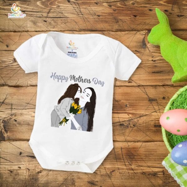 Mothers Day Special Baby Outfit Half Sleeve Unisex Romper Onesies for Newborn baby - Image 2
