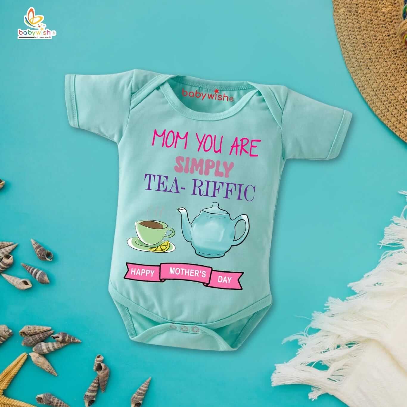 Mothers Day Special Baby Outfit Half Sleeve Unisex Romper Onesies for Newborn baby