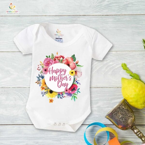 Mothers Day Special Baby Outfit Half Sleeve Unisex Romper Onesies for Newborn baby