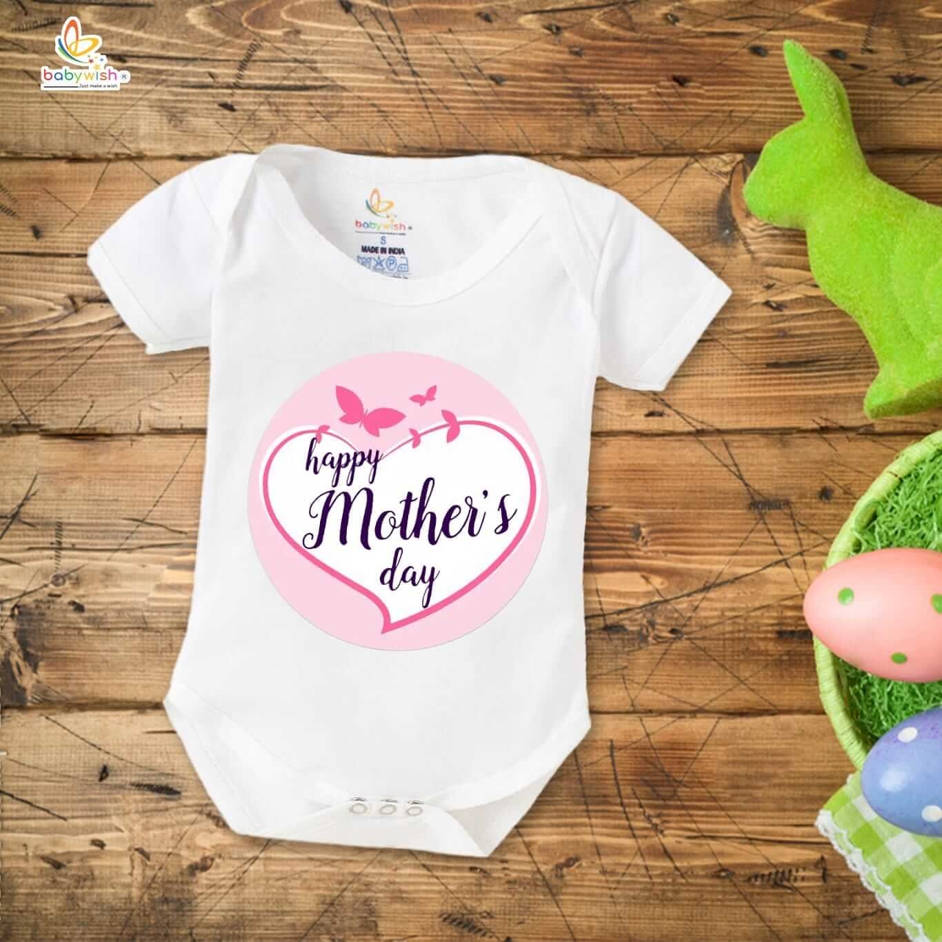 Mothers Day Special Baby Outfit Half Sleeve Unisex Romper Onesies for Newborn baby