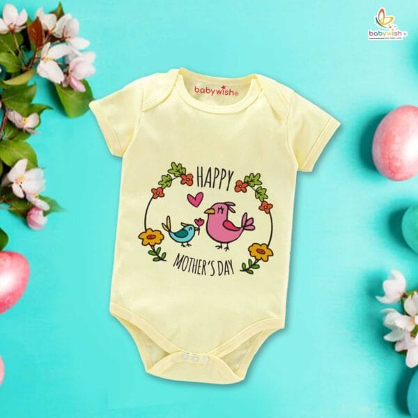 Mothers Day Special Baby Outfit Half Sleeve Unisex Romper Onesies for Newborn baby - Image 4