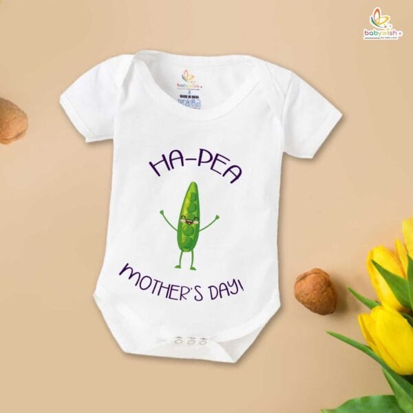 Mothers Day Special Baby Outfit Half Sleeve Unisex Romper Onesies for Newborn baby