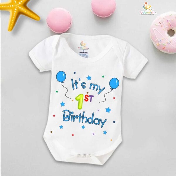 One month unisex baby romper half sleeve round neck onesie - Image 2