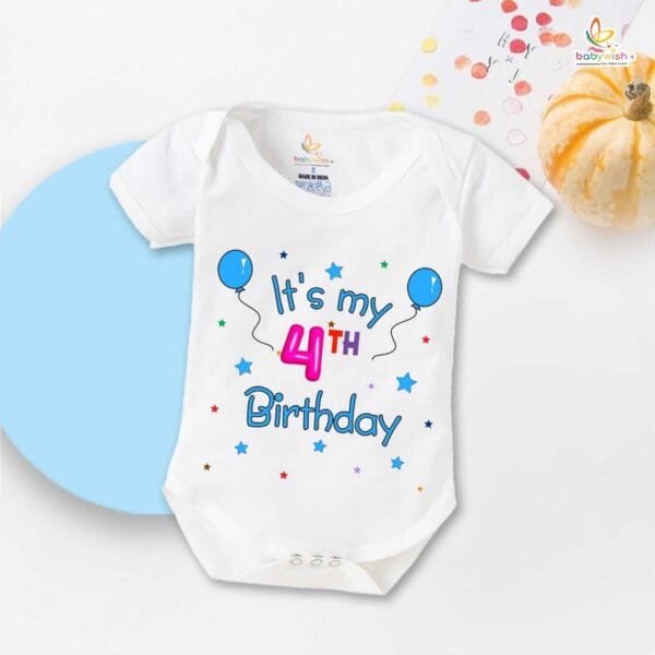 Three month unisex baby romper half sleeve round neck onesie - Image 2