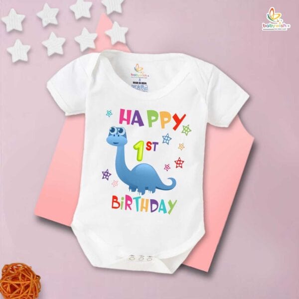 One month unisex baby romper half sleeve round neck onesie - Image 2