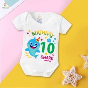 Ten month unisex baby romper half sleeve round neck onesie